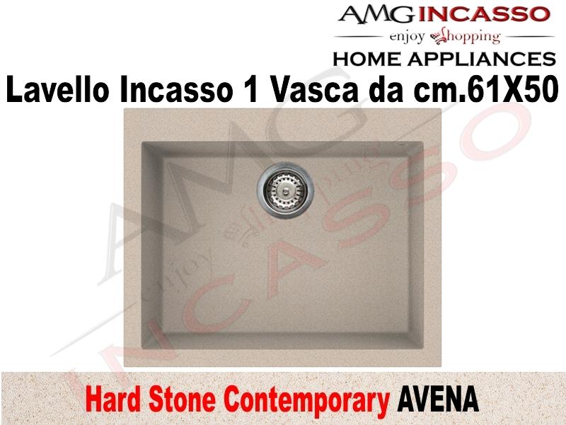 60 Cm Misure Lavello Cucina 1 Vasca.Lavello Cucina Contemporary 1 Vasca Vascone Cm 61x50 Fragranite Avena Amg Incasso Elettrodomestici Da Incasso