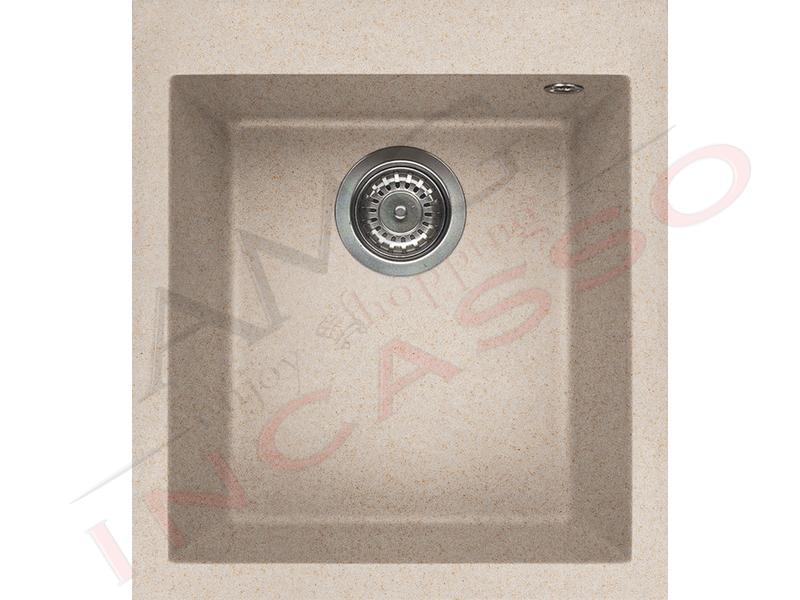 Lavello Cucina A Incasso.Lavello Sottotop Cucina 1 Vasca Cm 38x44 Quadra Granitek Avena Amg Incasso Elettrodomestici Da Incasso