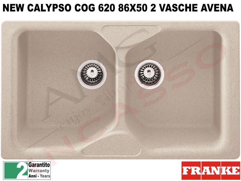 Lavello Cucina Franke Fragranite Avena.Lavello Franke Cug 620 New Calypso 86 X 50 2 Vasche Avena Amg Incasso Elettrodomestici Da Incasso