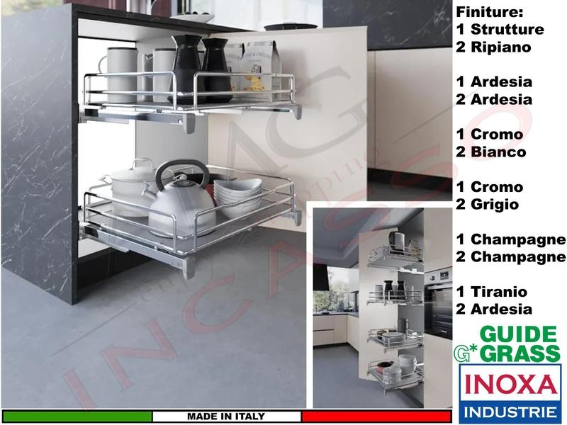 Cassetto Estraibile Con Distanziali Inoxa ELLITE 5202EDY/45-45 Base 45 Pr.45