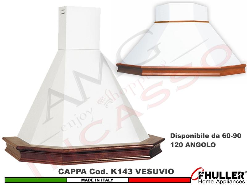 Cappa Rustica VESUVIO 60/90/120/Angolo Legno Frassino/Tiglio Grezza + MOTORE 420 m³