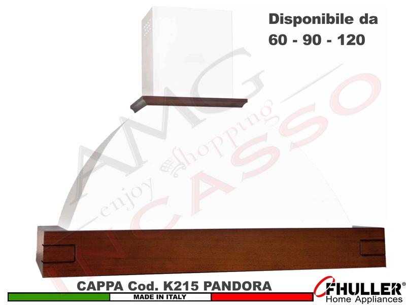 Cappa Rustica PANDORA 60/90/120 Legno Frassino/Tiglio Grezza + MOTORE 420 m³/h