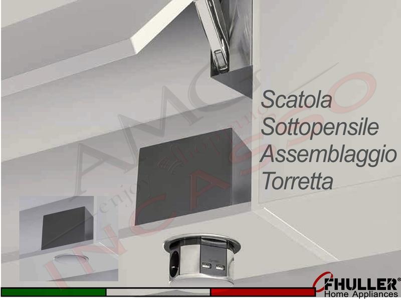 Scatola Sottopensile Assemblaggio Torretta Compatta 08630010 H 12 Alluminio