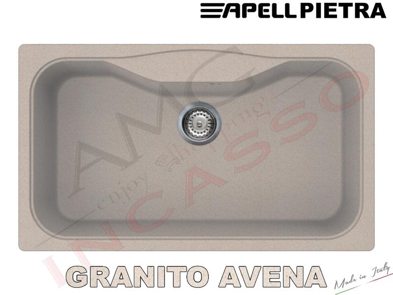 Lavandino Cucina In Pietra Antico.Lavello Cucina 1 Vasca Vascone Cm 86x50 Pietra Fragranite Bianco Antico Amg Incasso Elettrodomestici Da Incasso